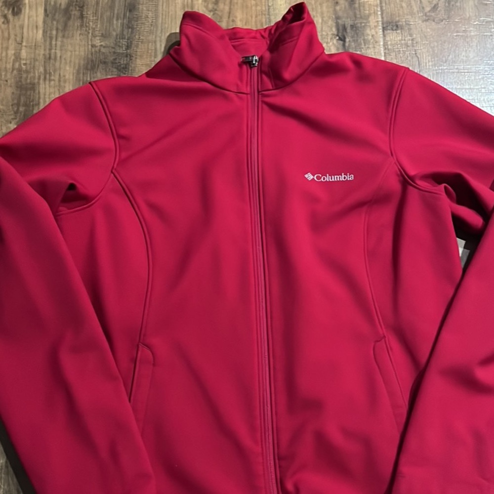 Columbia SoftShell Fuchsia Jacket Women size Large